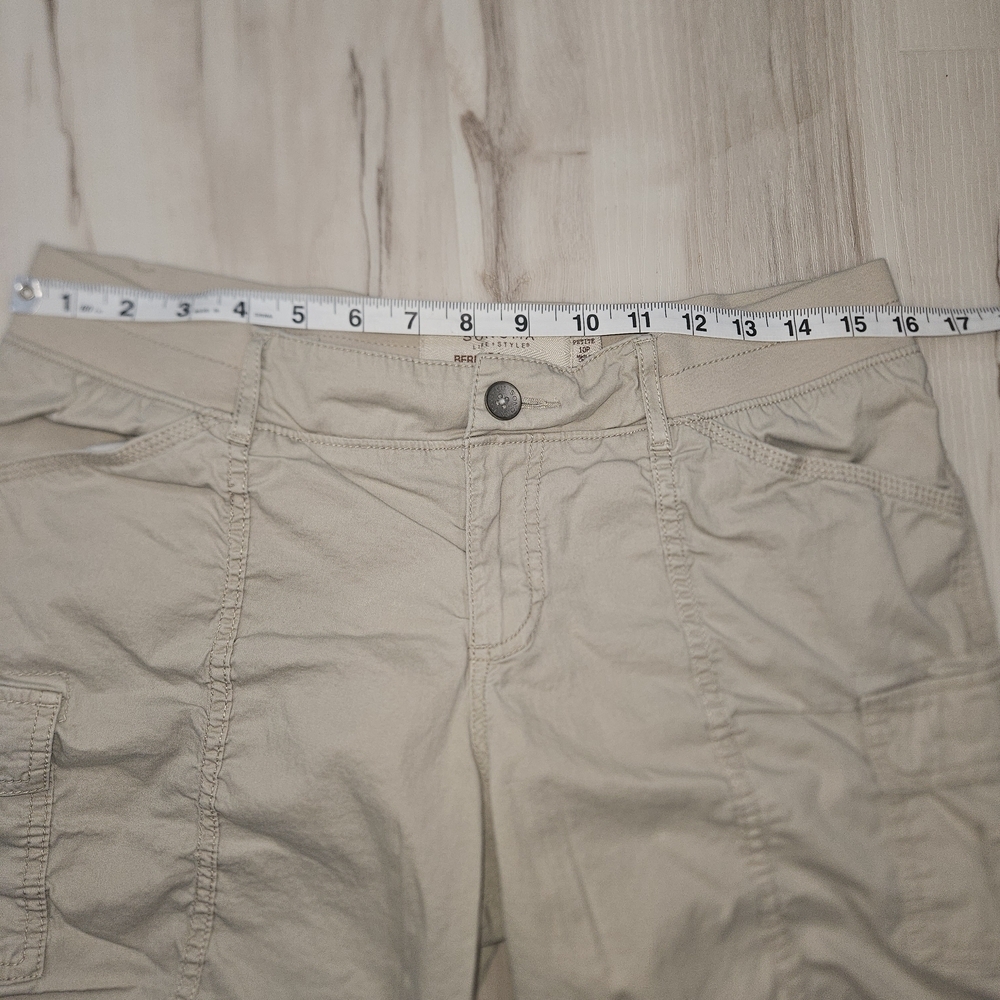 Women’s Bermuda Shorts Bundle Size 10 White Stag Sonoma Cargo Black Khaki - Picture 8 of 16